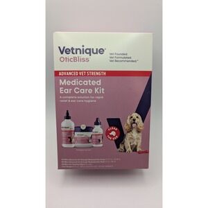 Vetnique OticBliss Medicated Ear Care Kit for Dogs & Cats Advanced Vet Strength
